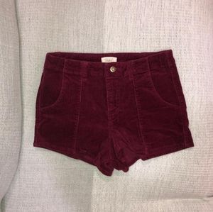 Forever 21 burgundy shorts